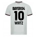 Maillot de foot Bayer Leverkusen Florian Wirtz #10 Extérieur vêtements 2023-24 Manches Courtes